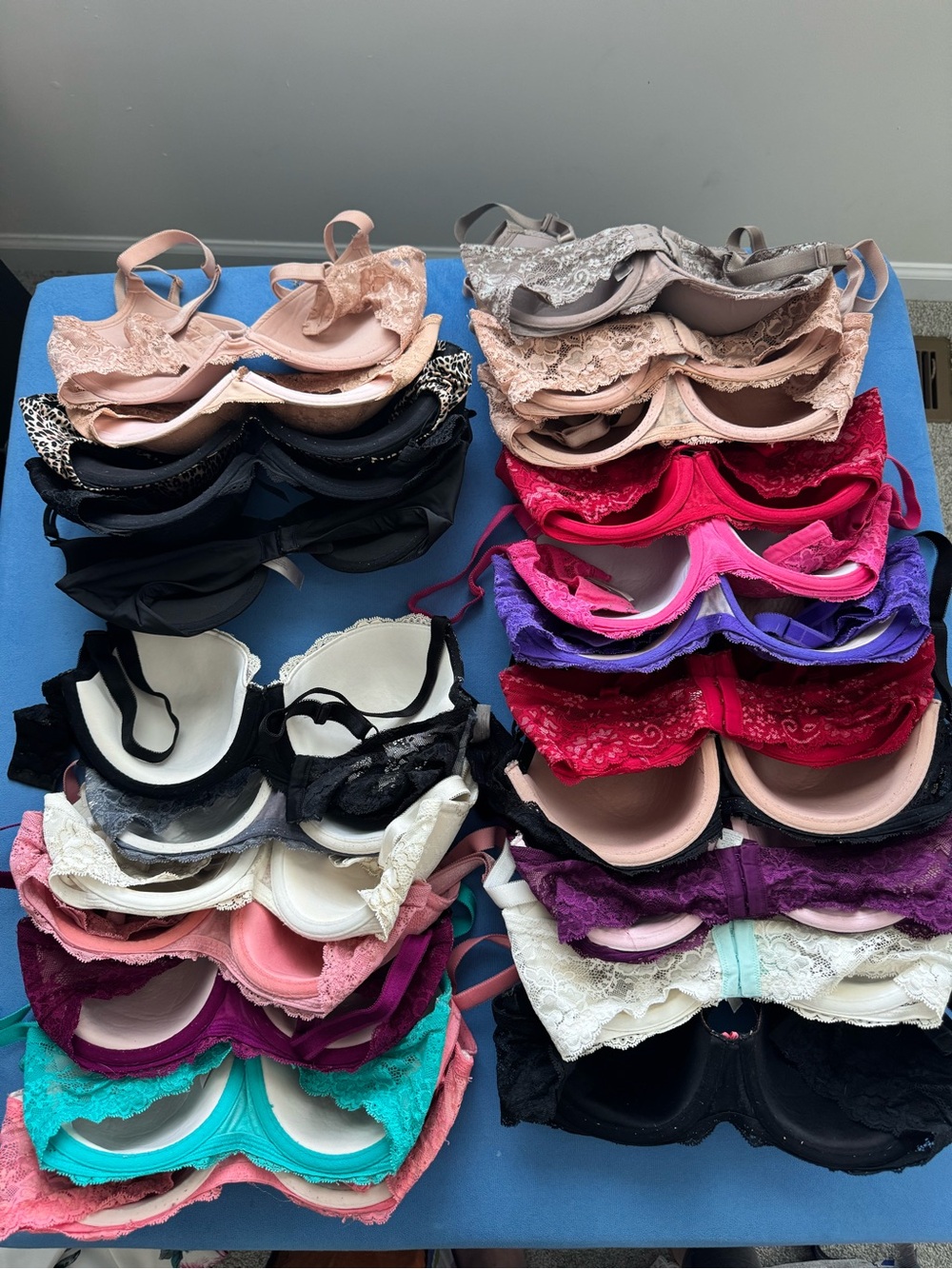 Women's Lace Push-Up Bra Pack - Mixed Colors - Picture 4 of 6